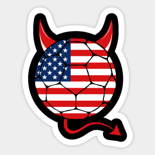 Usa Halloween Soccer Sticker